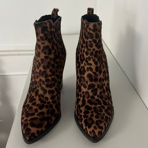 Marc Fisher animal print booties size 8